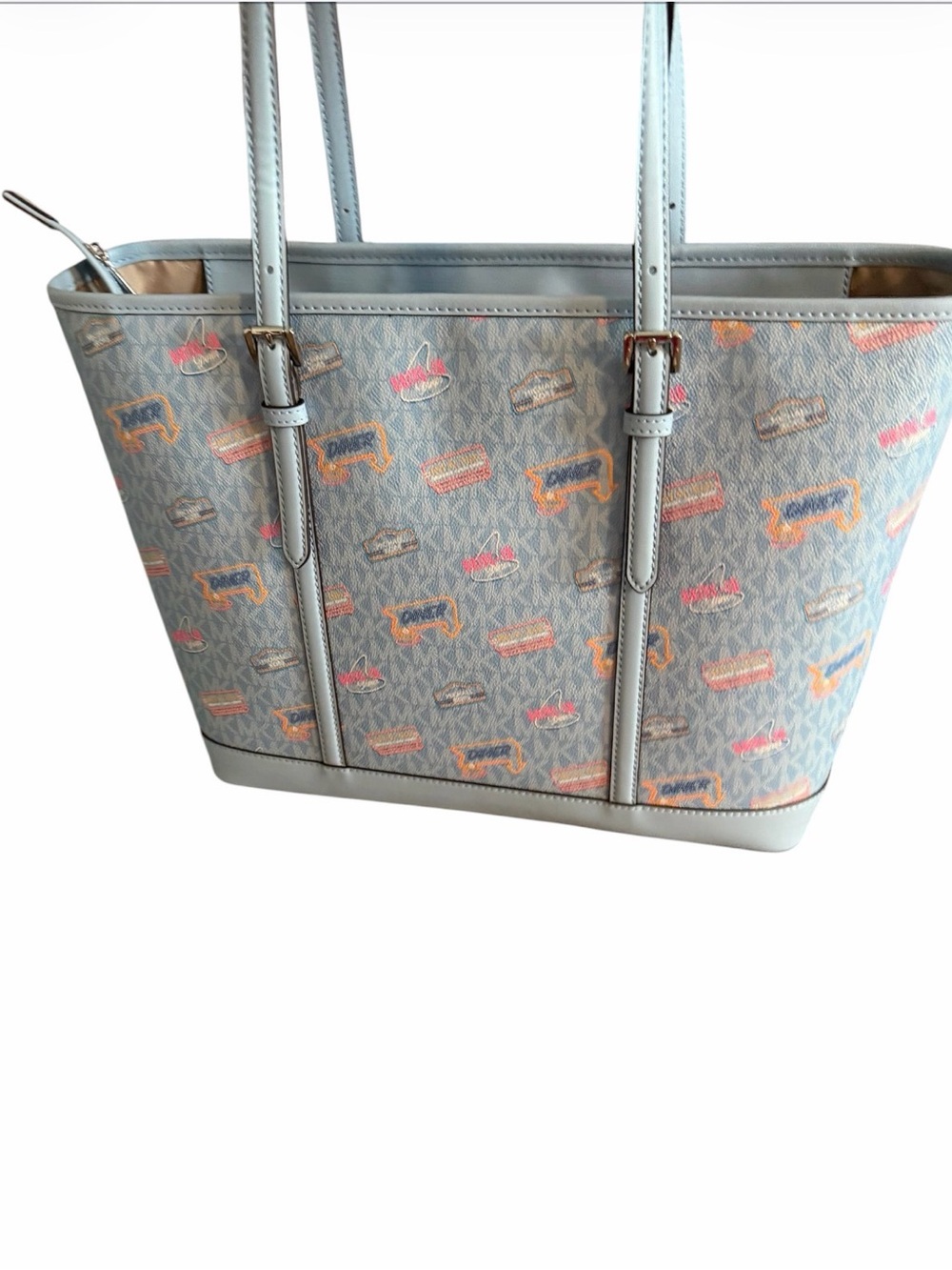 Michael Michael Kors jet set printed signature logo Tote NWT still in plastic - Picture 11 of 12